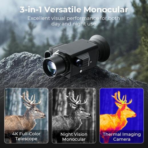 monocular de visión térmica